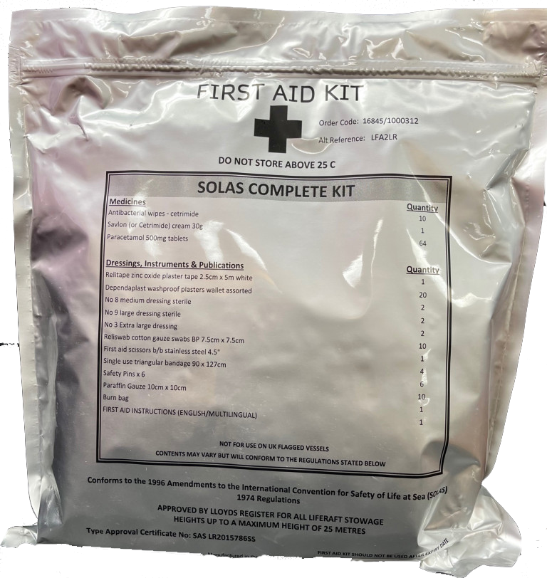FIRST AID KIT SOLAS/USCG - Click Image to Close